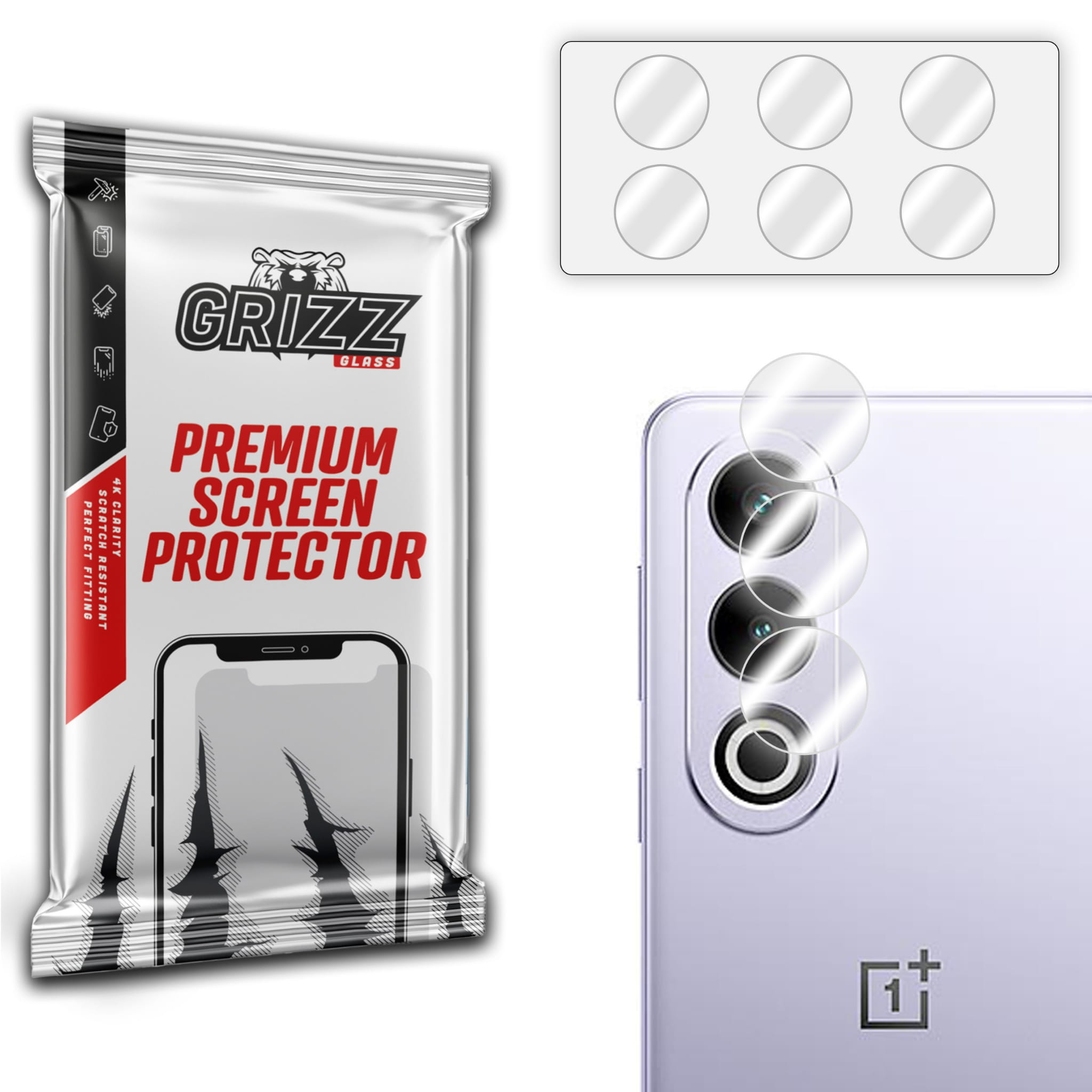GrizzGlass HybridGlass Camera OnePlus Ace 3V — ochrona obiektywu