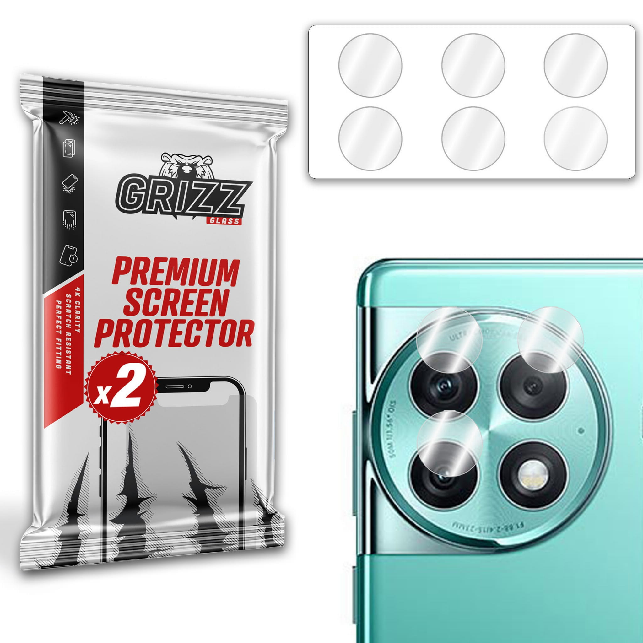 GrizzGlass HybridGlass Camera OnePlus Ace 2 Pro — ochrona obiektywu i bezstratna przejrzystość