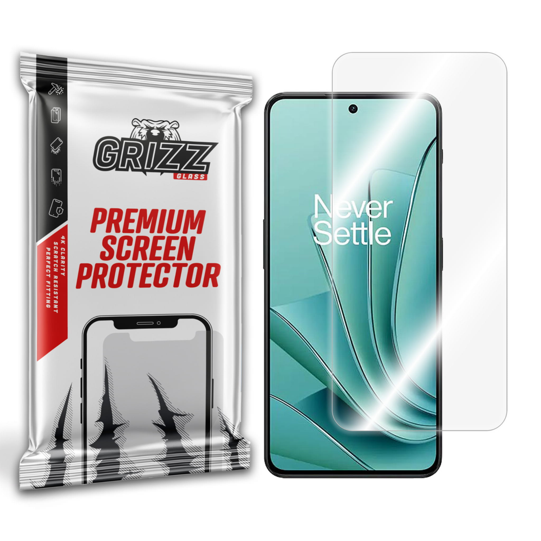 GrizzGlass HybridGlass OnePlus Ace 2V — ochrona ekranu bez pęknięć