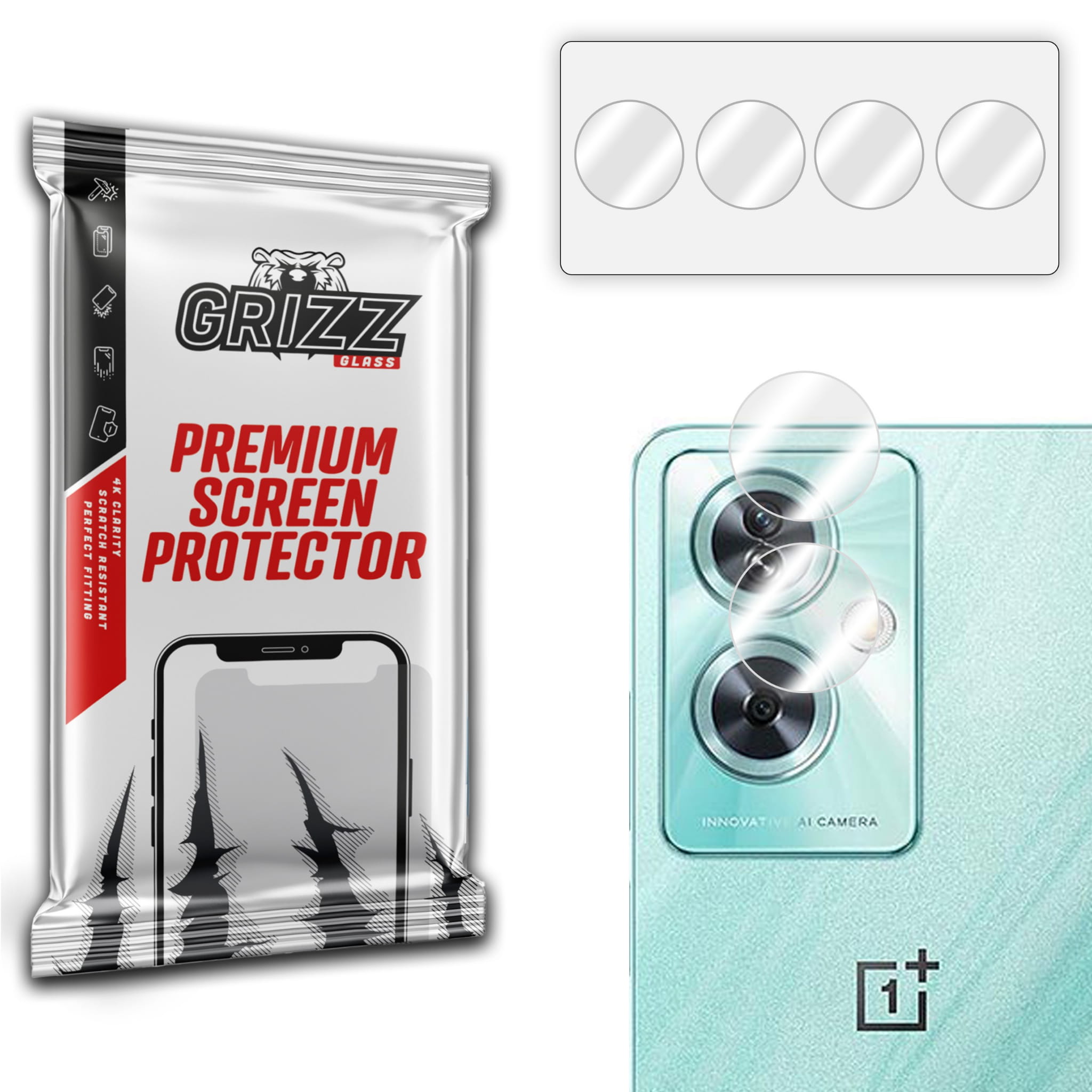 GrizzGlass HybridGlass Camera OnePlus Nord N30 SE