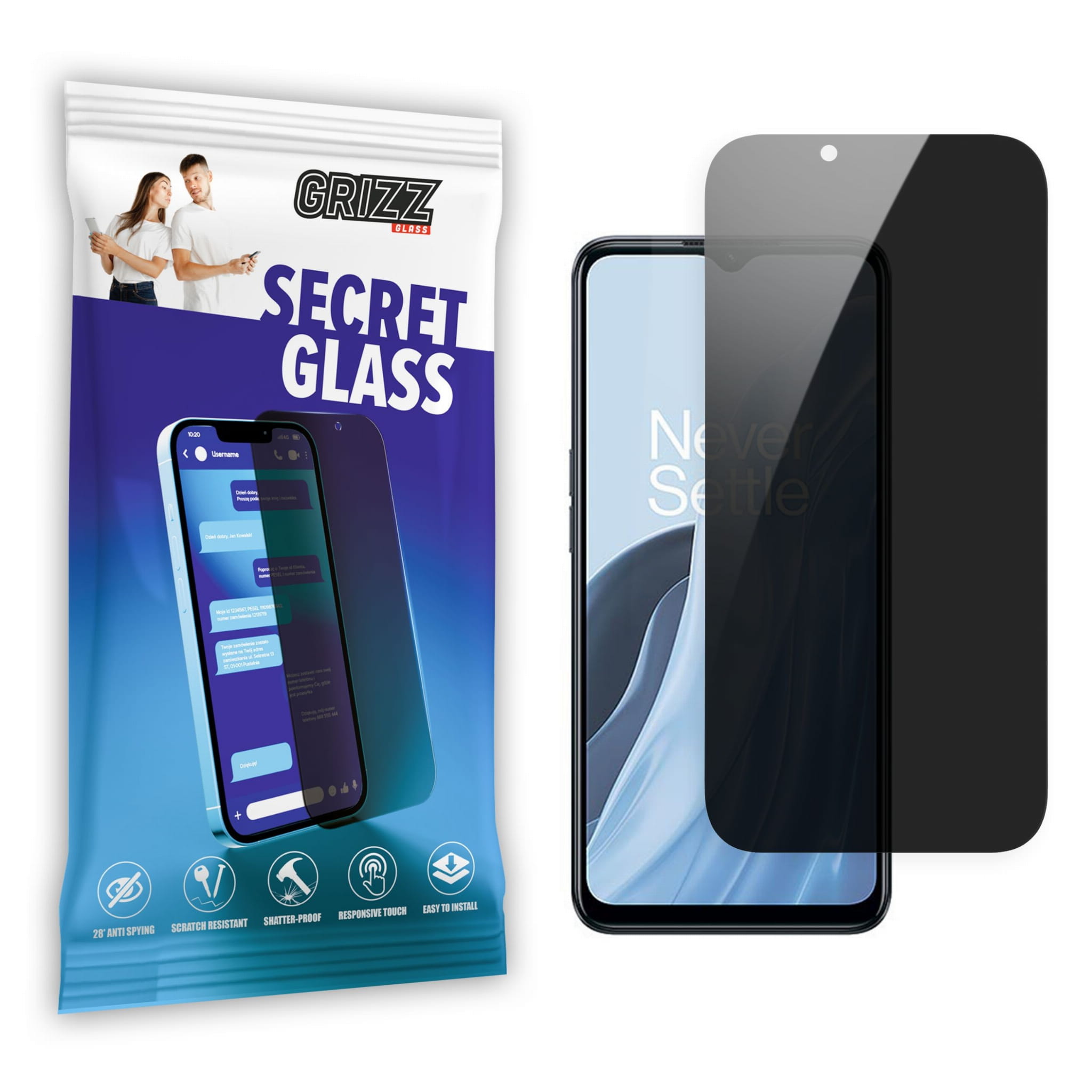 GrizzGlass Matte SecretGlass OnePlus Nord N300