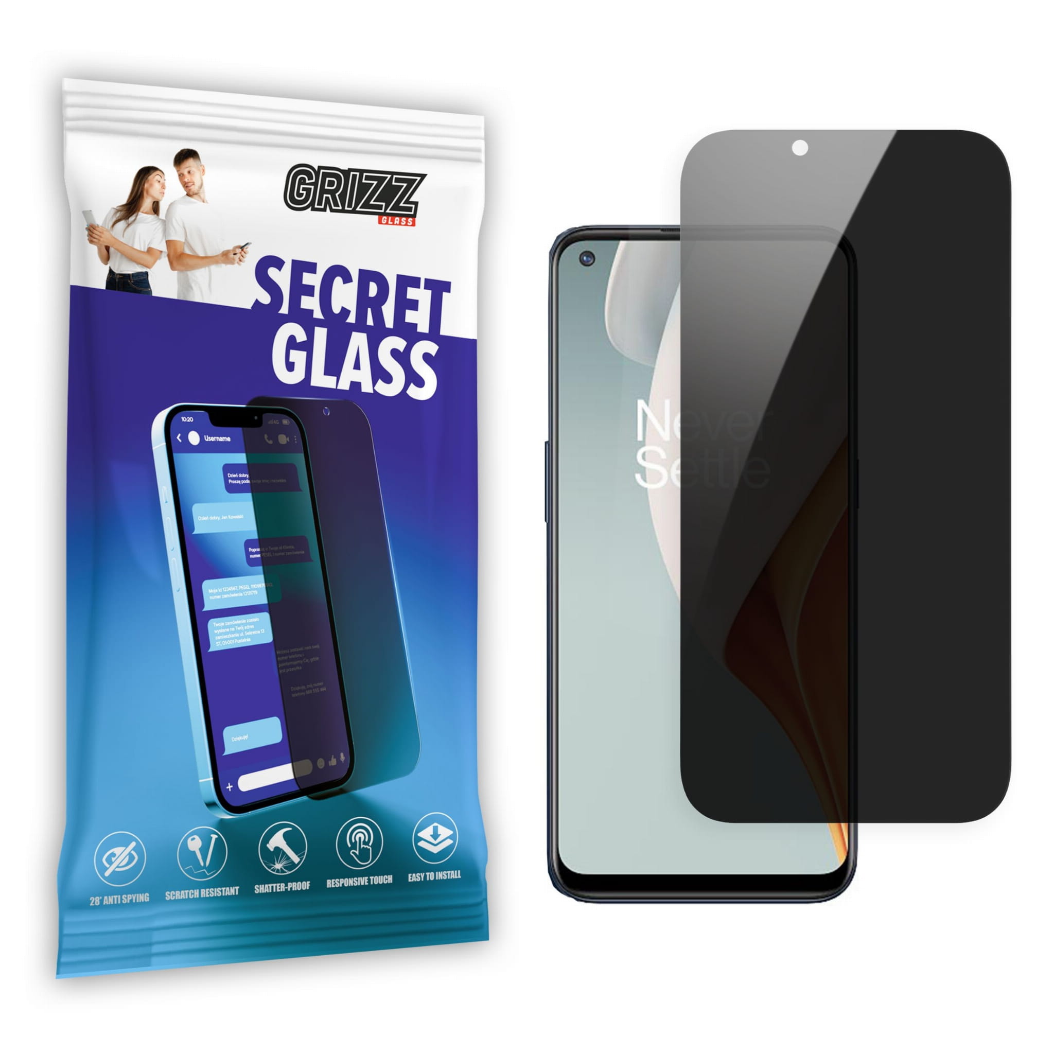 GrizzGlass Matte SecretGlass OnePlus Nord N100
