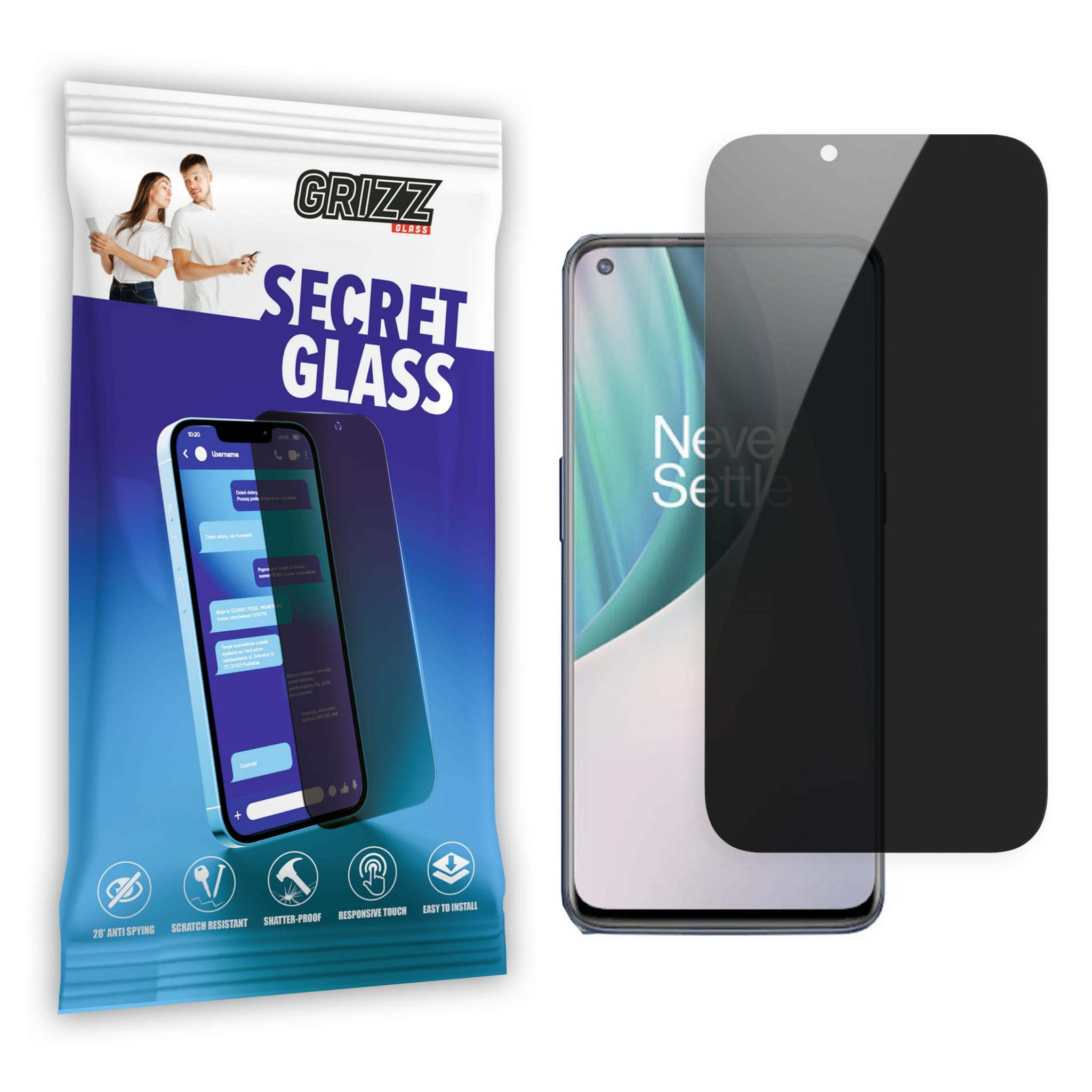 GrizzGlass Matte SecretGlass OnePlus Nord N10 5G