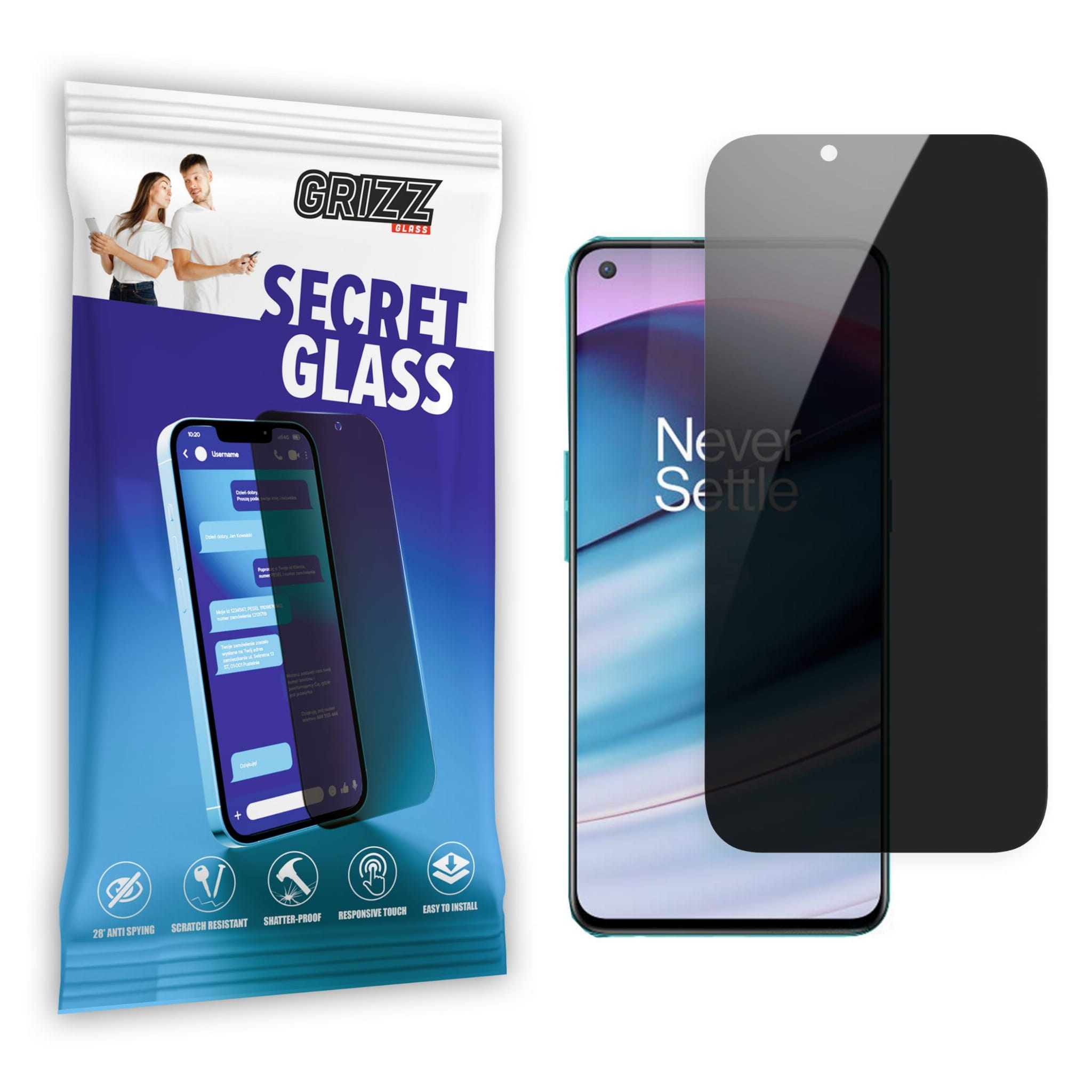 GrizzGlass Matte SecretGlass OnePlus Nord CE 5G