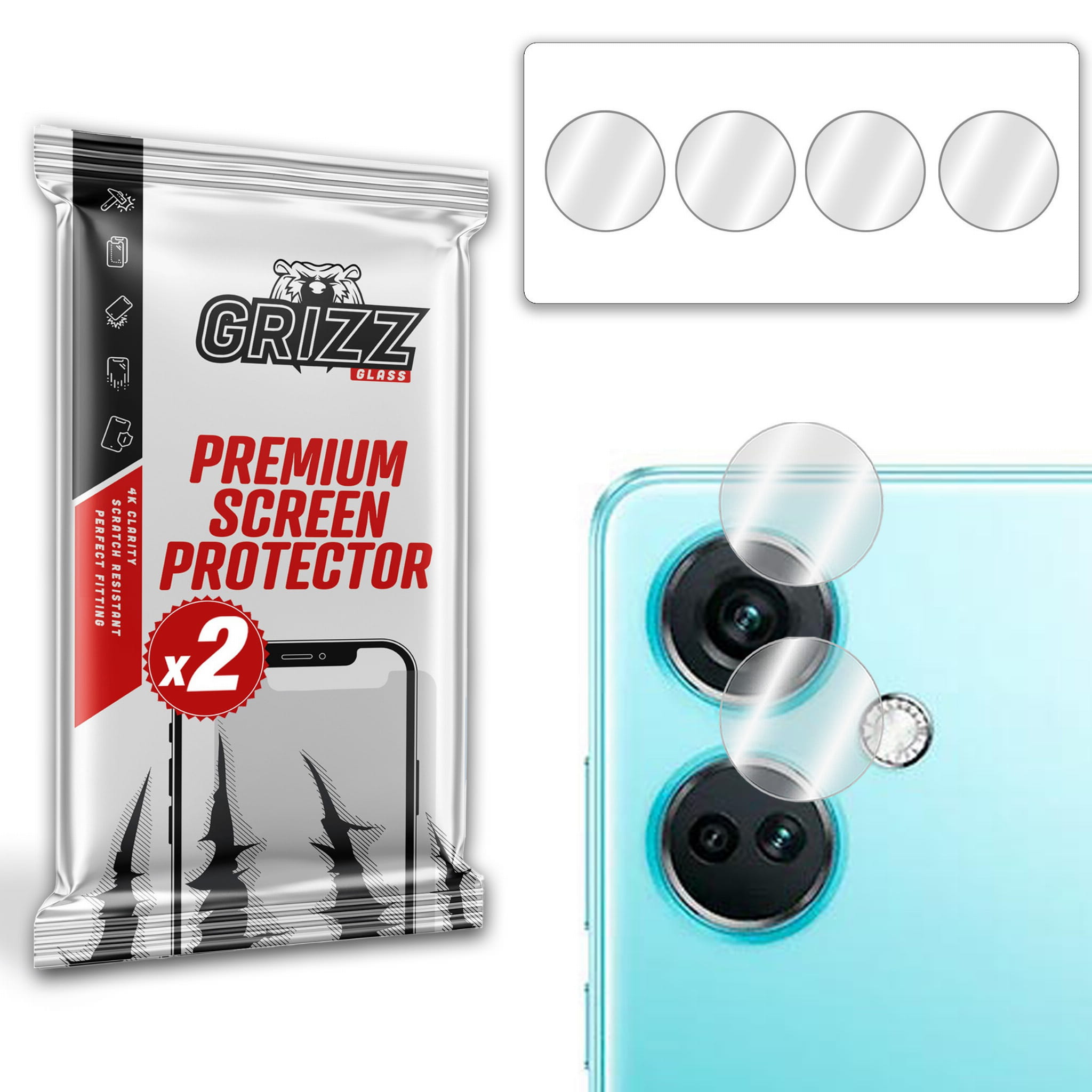 GrizzGlass HybridGlass Camera OnePlus Nord CE 3