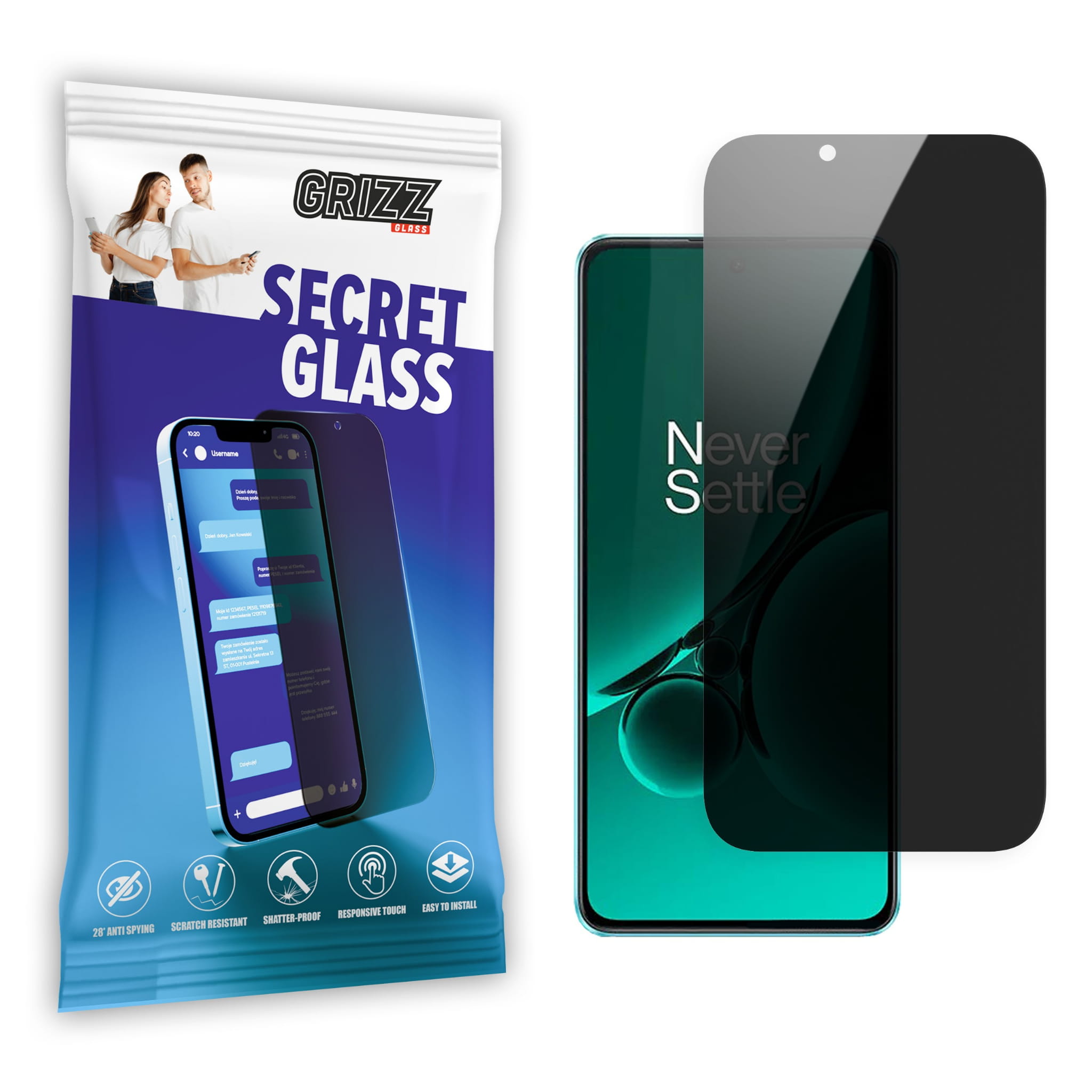 GrizzGlass Matte SecretGlass OnePlus Nord CE 3