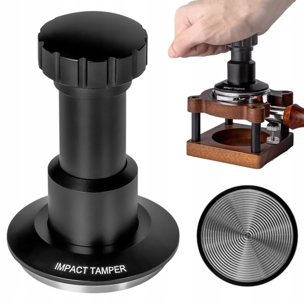 Tamper / Ubijak do Kawy w Kolbie z Mechanizmem Sprężynowym - 51mm