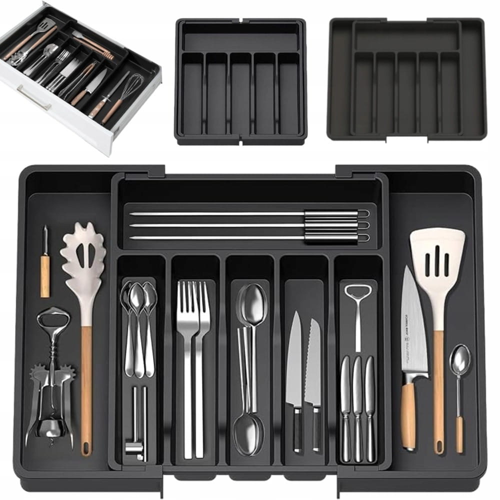 Organizer na Sztućce i Przybory Kuchenne - Wkład do Szuflady