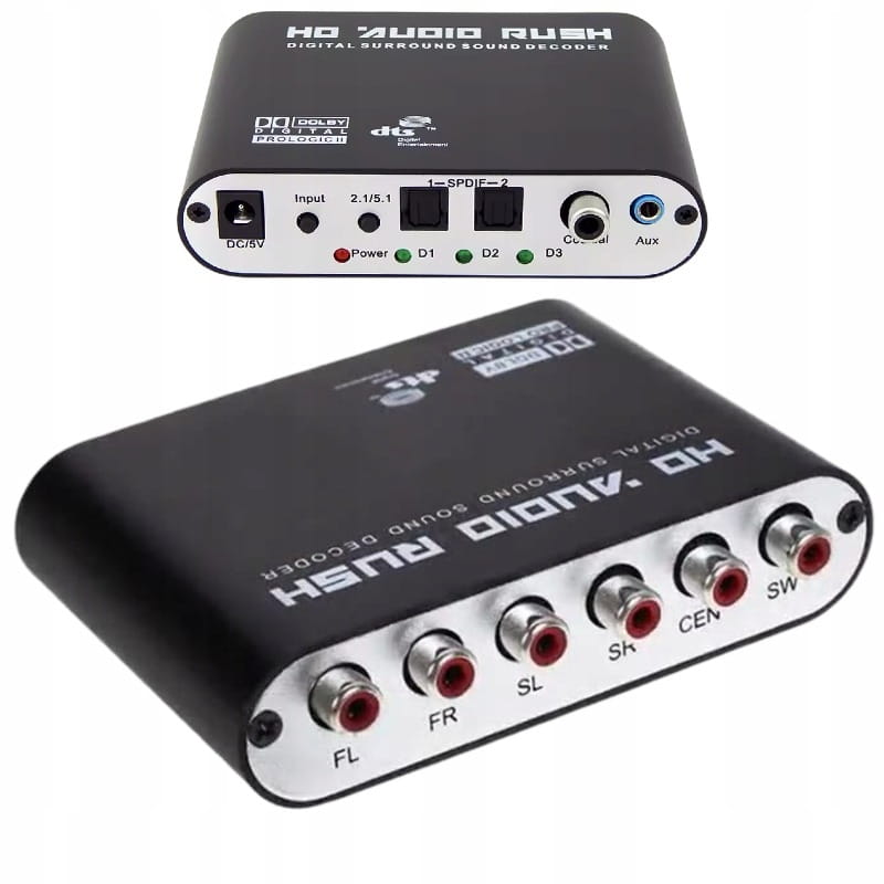 Konwerter DAC Audio Rush 5.1 / 2.1 HD 96kHz/24bit