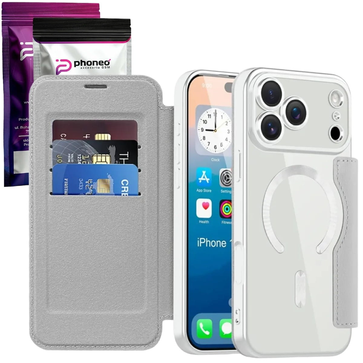 Etui Phoneo Flip z Klapką RFID - iPhone 17 Pro