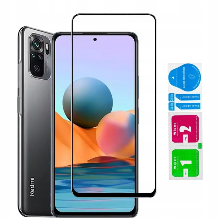 Szkło Hartowane Full Glue - Xiaomi Redmi Note 10 5G — cienka ochrona 9H