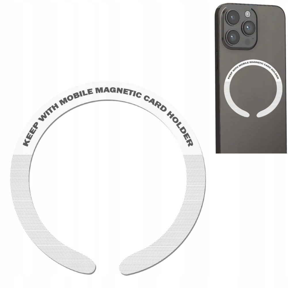 Blaszka Magnetyczna Naklejana do MagSafe - Biała