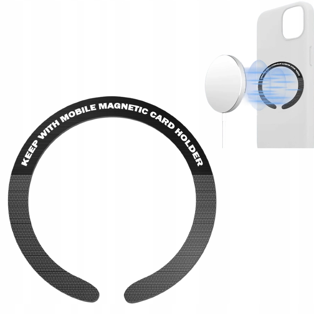  Blaszka Magnetyczna Naklejana do MagSafe - Czarny