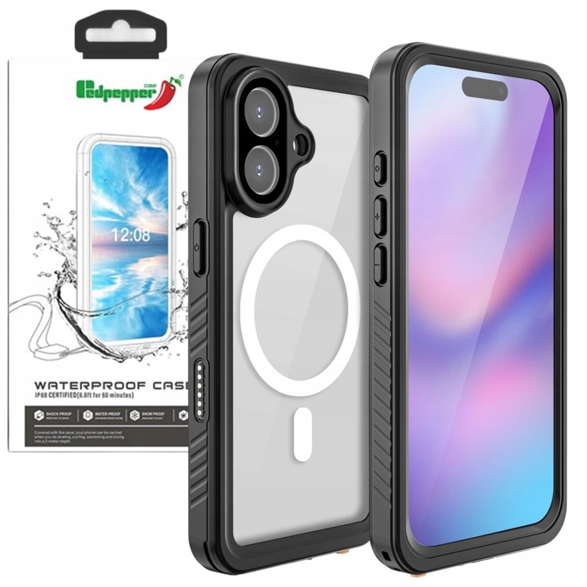 Redpepper® Etui Wodoodporne, Pancerne - iPhone 17 - ochrona IP68 i MagSafe