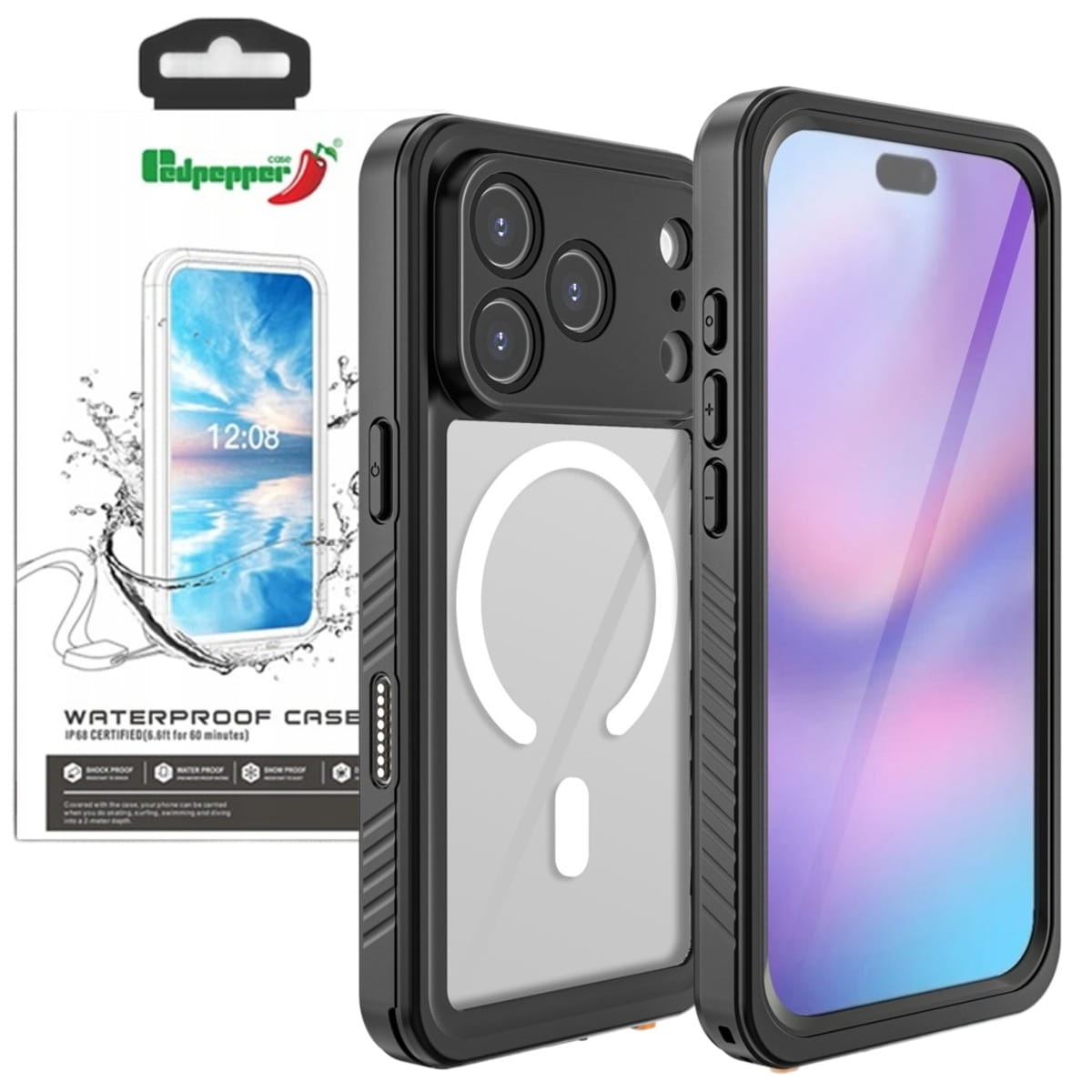 Redpepper Etui Wodoodporne - Ochrona IP68 dla iPhone 17 Pro