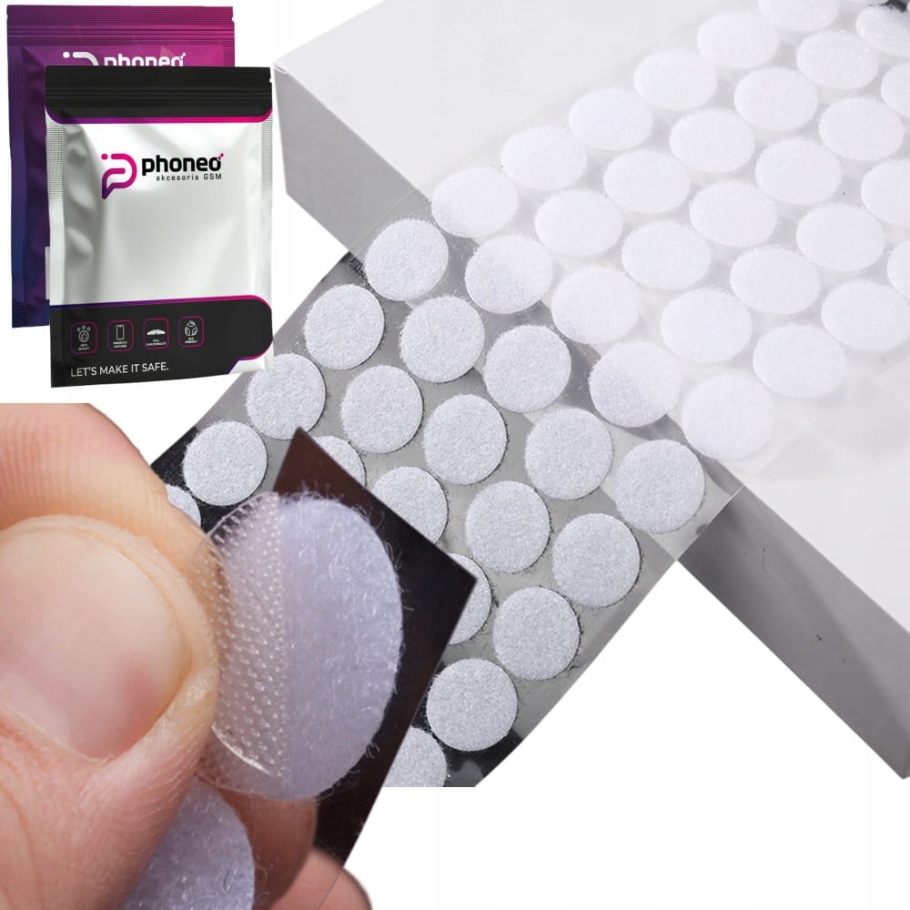 Uniwersalny Rzep Samoprzylepny Okrągły - 30mm - 24 szt.