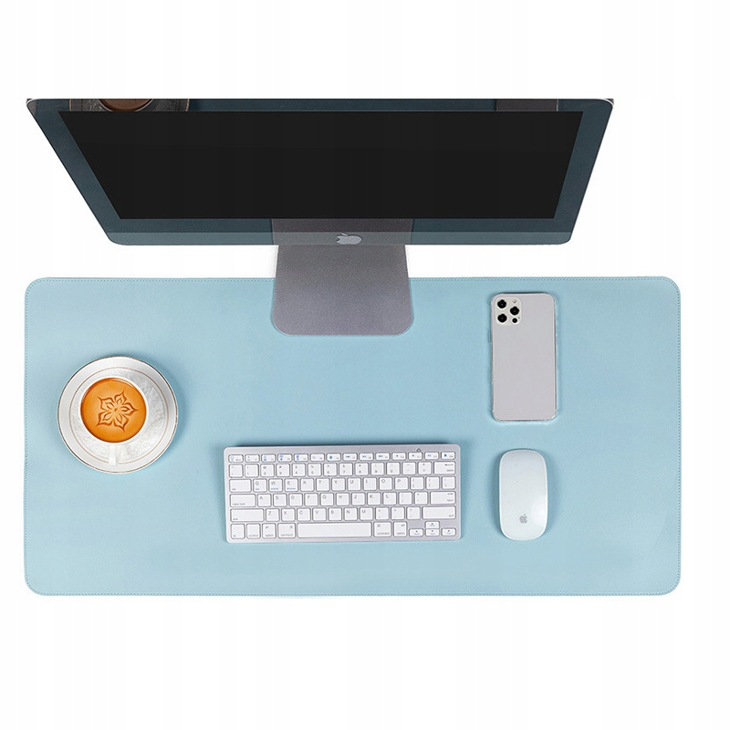 Mata / Podkładka Ochronna XXL na Biurko - 45cm x 90cm - Niebieska