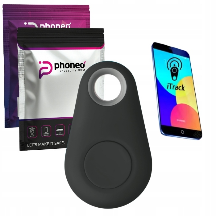 Lokalizator Kluczy / Brelok (Bluetooth) - Czarny