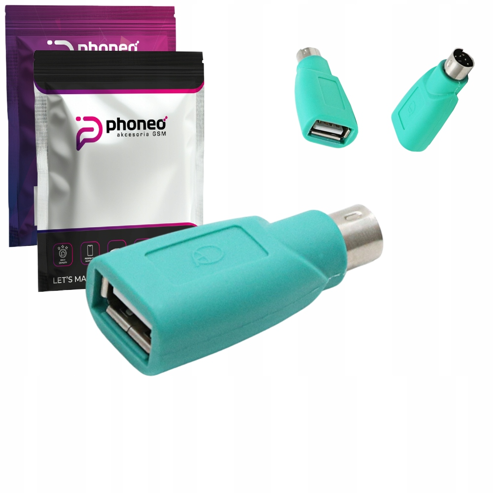 Adapter / Konwerter USB-A na PS/2 Mysz mini DIN6