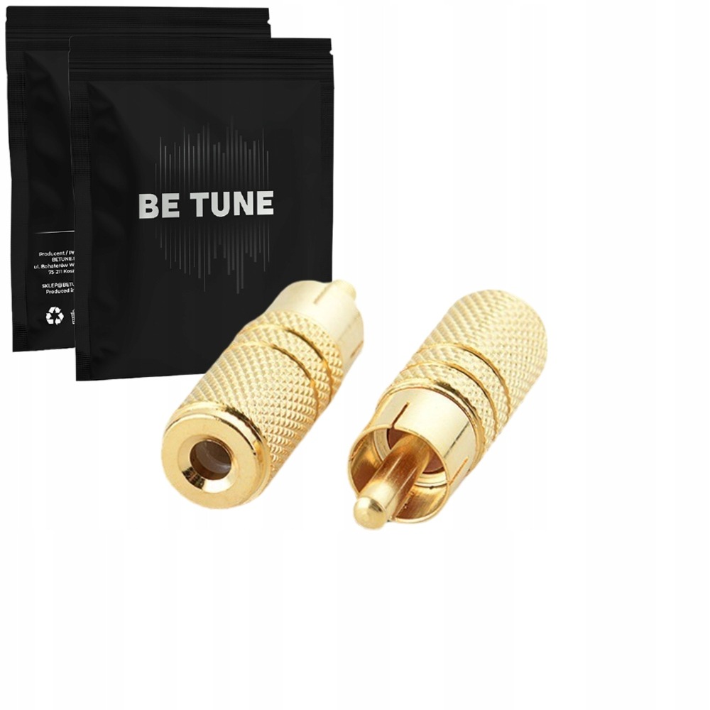 Betune® Adapter RCA → mini jack 3,5 mm — konwersja sygnału stereo